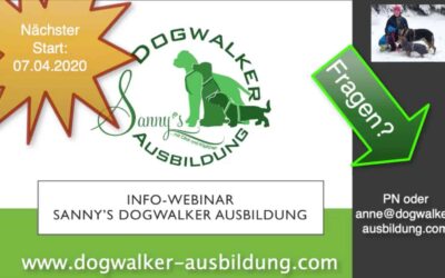 Aktuelle Infos zu Sanny’s Dogwalker Ausbildung